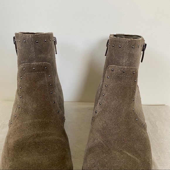 Marc Fisher Wanda Suede Studded Ankle Booties 8.5 - Picture 5 of 10
